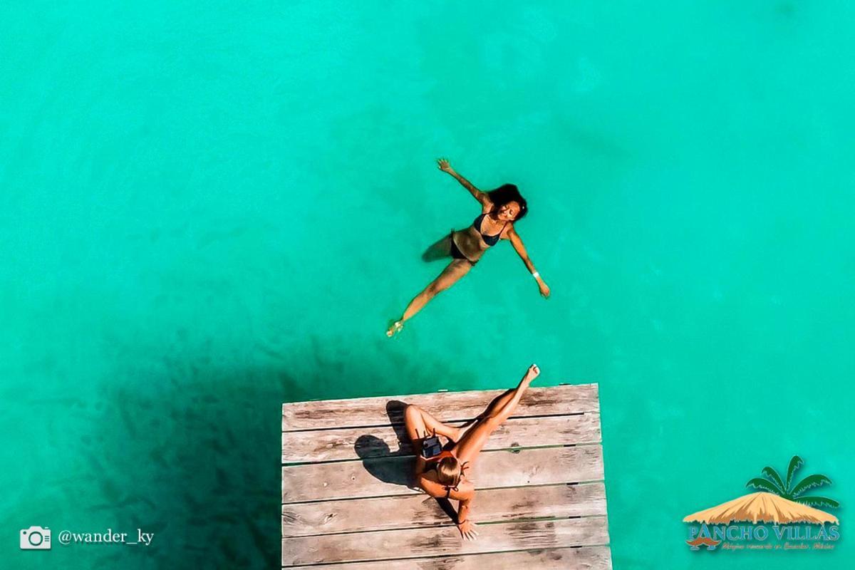 Hotel Pancho Villas Bacalar - Free Bikes And Paddles 외부 사진